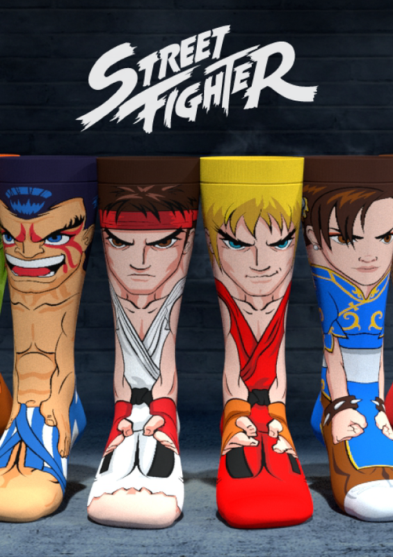 Crossover Street Fighter socks