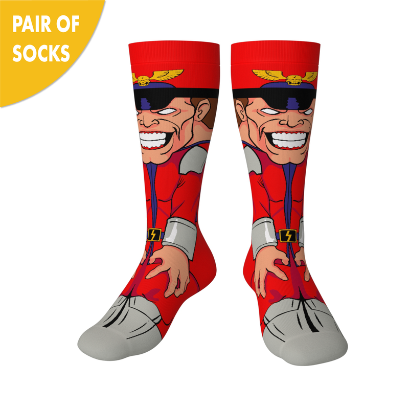 Crossover Street Fighter II M. Bison Collectible Character Socks Sox