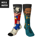 Crossover DC Comics James Gunn The Suicide Squad Peacemaker v Bloodsport Crossover Collectible Character Socks Sox