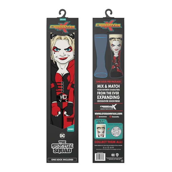 Crossover DC Comics James Gunn The Suicide Squad Harley Quinn Crossover Collectible Character Socks Sox Packaging