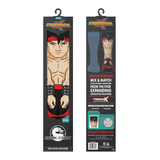 Crossover Mortal Kombat Retro Arcade Game Liu Kang Crossover Collectible Character Socks Sox Packaging