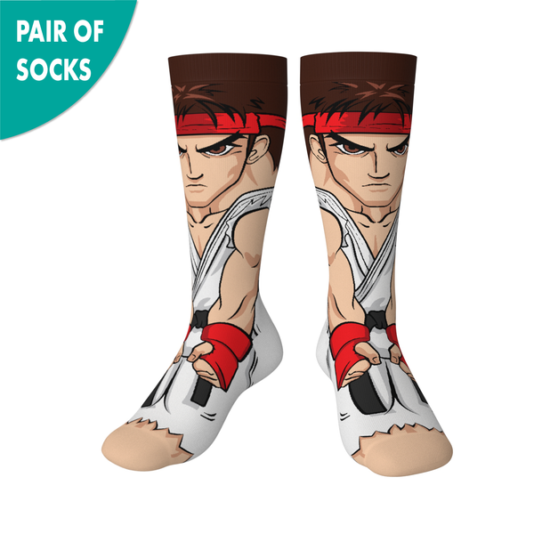 Crossover Street Fighter II Ryu Collectible Character Socks Sox