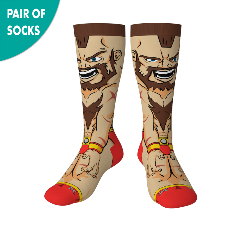 Crossover Street Fighter II Zangief Collectible Character Socks Sox