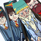 Crossover Harry Potter Wizarding World Harry Potter Hermione Granger Dumbledore Hagrid  Crossover Collectible Character Socks Sox