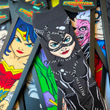DC Comics Justice League Wonder Woman Catwoman Two-Face Superman Riddler Animated Series Crossover Collectible Character Socks Sox