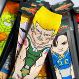 Street Fighter II Blanka Vega Guile Chun Li Balrog Crossover Collectible Character Socks Sox