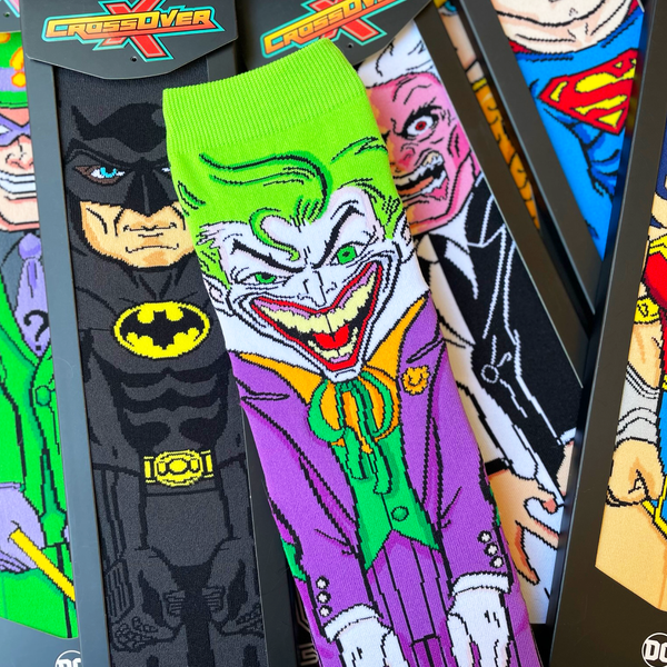Crossover Socks Sox Batman Joker Riddler Two-Face Collectible Character Socks