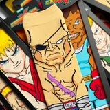 Street Fighter II Ken Sagat Balrog Crossover Collectible Character Socks Sox
